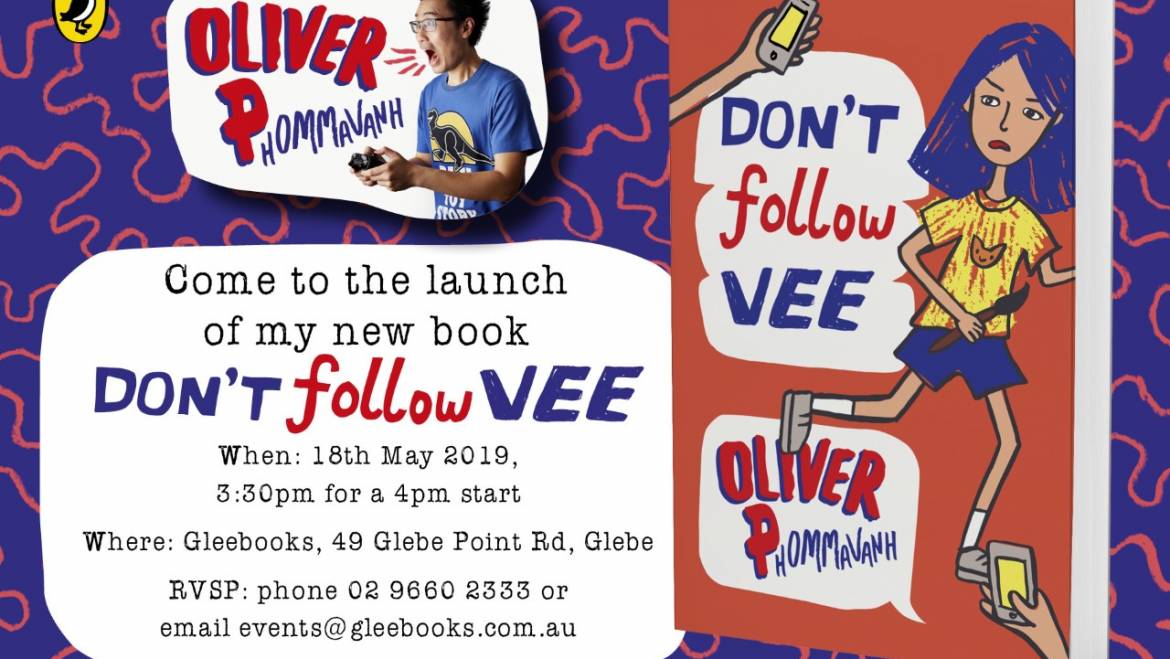 Don’t Follow Vee Book launch at Gleebooks, 18th May 2019